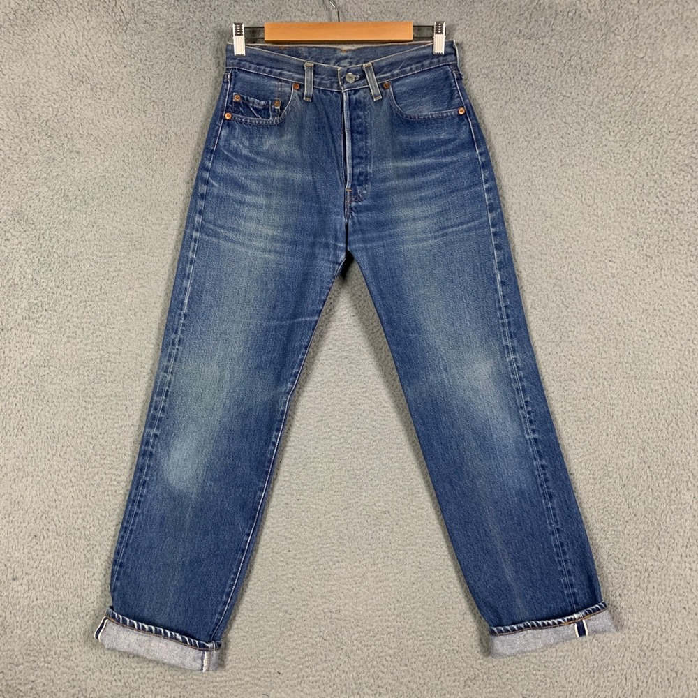 Vintage Levi's 501 Redline Selvedge Jeans 555 Valencia USA 1983 30x33 Fits 28x29